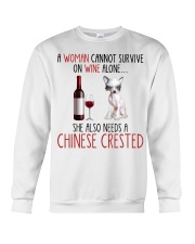 She Also Needs - Chinese Crested Crewneck Sweatshirt tile