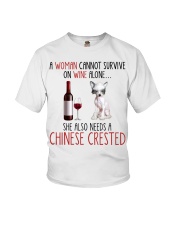 She Also Needs - Chinese Crested Youth T-Shirt tile