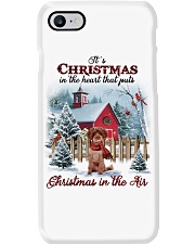 Christmas Air - RED Schnoodle Phone Case tile