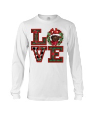 Christmas Love - CHOCOLATE Labradoodle Long Sleeve Tee tile