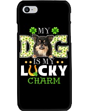 Lucky Charm - LONG HAIRED Chihuahua Phone Case tile