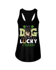 Lucky Charm - LONG HAIRED Chihuahua Ladies Flowy Tank tile