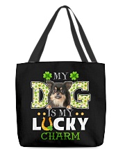 Lucky Charm - LONG HAIRED Chihuahua All-Over Tote tile