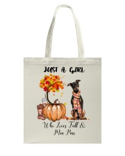 Fall And - Min Pin Tote Bag tile