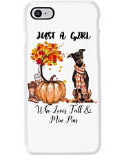 Fall And - Min Pin Phone Case tile