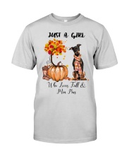 Fall And - Min Pin Premium Fit Mens Tee tile