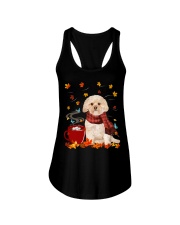 Hot Chocolate - GOLD Morkie Ladies Flowy Tank tile