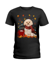 Hot Chocolate - GOLD Morkie Ladies T-Shirt tile