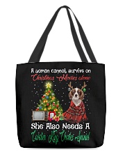 Christmas Alone - Cavalier King Charles Spaniel 2 All-Over Tote tile