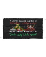 Christmas Alone - Cavalier King Charles Spaniel 2 Mask tile
