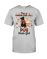 Pumpkin Kinda - BLACK Pug Classic T-Shirt front
