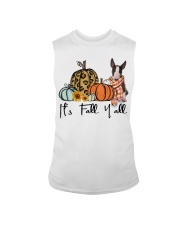 Fall Pumpkin Bull Terrier Dog Sleeveless Tee tile