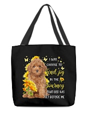Journey - RED Miniature Poodle All-Over Tote tile