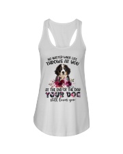 At The End - Bernese Mountain Dog 1 Ladies Flowy Tank tile