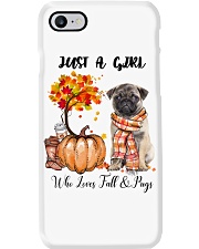 Fall And - Pug Phone Case tile