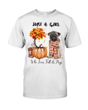 Fall And - Pug Classic T-Shirt tile