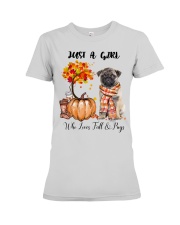 Fall And - Pug Premium Fit Ladies Tee tile