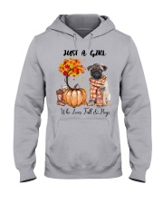 Fall And - Pug Hooded Sweatshirt front