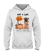 Fall And - Pug Hooded Sweatshirt tile