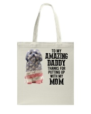 Amazing Daddy - shih tzu Tote Bag tile