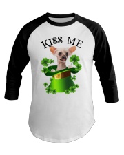 Lucky Kiss - Chinese Crested Baseball Tee tile