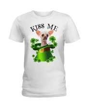 Lucky Kiss - Chinese Crested Ladies T-Shirt tile