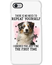 Repeat - BLUE MERLE Australian Shepherd Phone Case tile