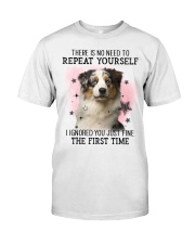 Repeat - BLUE MERLE Australian Shepherd Premium Fit Mens Tee tile