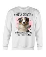 Repeat - BLUE MERLE Australian Shepherd Crewneck Sweatshirt tile