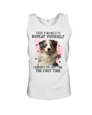 Repeat - BLUE MERLE Australian Shepherd Unisex Tank tile