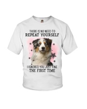 Repeat - BLUE MERLE Australian Shepherd Youth T-Shirt tile