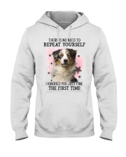Repeat - BLUE MERLE Australian Shepherd Hooded Sweatshirt tile