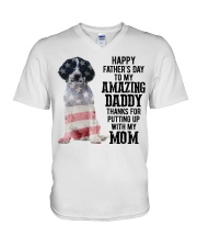 Father Day - English Springer Spaniel V-Neck T-Shirt tile
