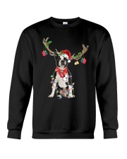 Reindeer - Boston Terrier Crewneck Sweatshirt tile