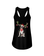 Reindeer - Boston Terrier Ladies Flowy Tank tile