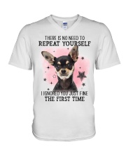 Repeat - Chihuahua V-Neck T-Shirt tile