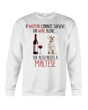 She Also Needs - Maltese 1 Crewneck Sweatshirt tile