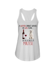 She Also Needs - Maltese 1 Ladies Flowy Tank tile