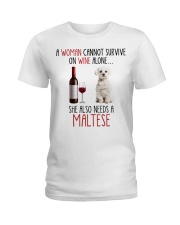She Also Needs - Maltese 1 Ladies T-Shirt tile
