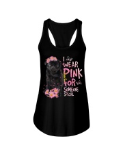 For Someone - BLACK Pug 1 Ladies Flowy Tank tile