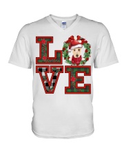 Christmas Love - Lakeland Terrier V-Neck T-Shirt tile
