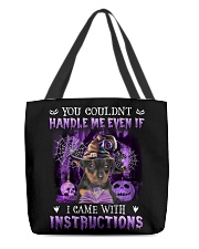 Instructions - Miniature Pinscher 1 All-Over Tote tile