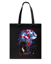 Balloons love 4th - Shih Tzu Black Tote Bag tile