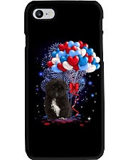 Balloons love 4th - Shih Tzu Black Phone Case tile