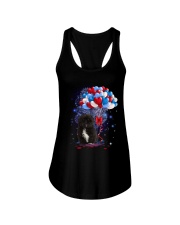 Balloons love 4th - Shih Tzu Black Ladies Flowy Tank tile