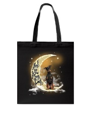 Moon n Back - Min Pin Tote Bag tile