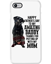 Daddy - black Labrador Phone Case tile