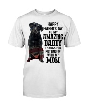 Daddy - black Labrador Classic T-Shirt tile
