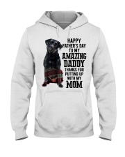 Daddy - black Labrador Hooded Sweatshirt tile
