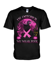 Pink Moon - Affenpinscher V-Neck T-Shirt tile